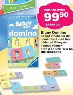 Lekextra Bluey Domino erbjuda