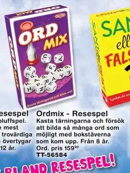 Lekextra Ordmix - Resespel erbjuda