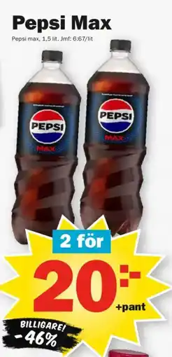 Pekås Pepsi Max erbjuda