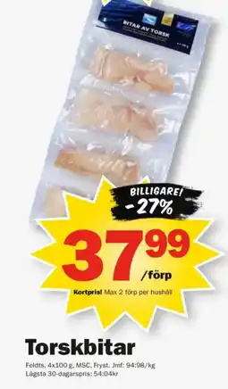 Pekås Feldts Torskbitar erbjuda