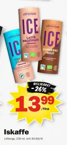 Pekås Löfbergs Iskaffe erbjuda