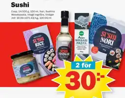 Pekås Coop Sushi erbjuda