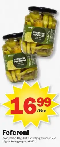 Pekås Coop Feferoni erbjuda