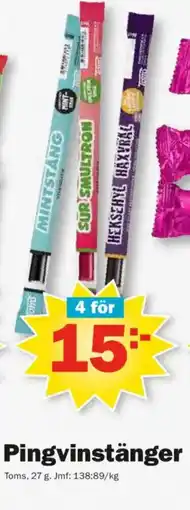 Pekås Toms Pingvinstänger erbjuda