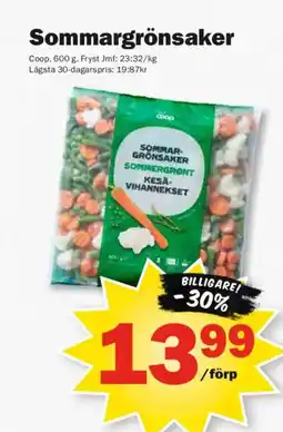 Pekås Coop Sommargrönsaker erbjuda