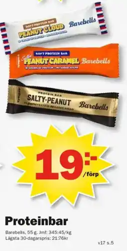 Pekås Barebells Proteinbar erbjuda