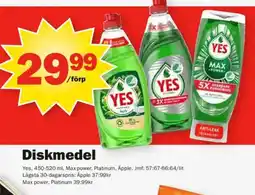 Pekås YES Diskmedel erbjuda