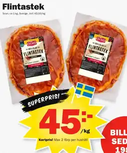 Pekås Scan Flintastek erbjuda