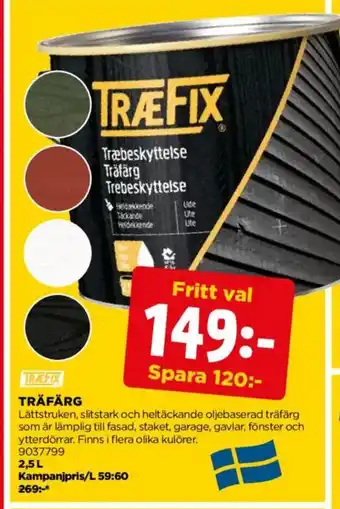 Jem&Fix Träfärg erbjuda