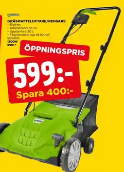 Jem&Fix Gräsmatteluftare/rensare erbjuda