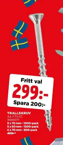 Jem&Fix Trallskruv erbjuda