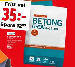 Jem&Fix Grovbetong erbjuda