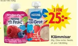 Matöppet Klämmisar erbjuda