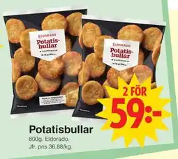 Matöppet Potatisbullar erbjuda