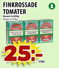 Matvärlden Tensta Garant Finkrossade tomater erbjuda