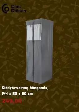 Clas Ohlson Klädförvaring hängande erbjuda