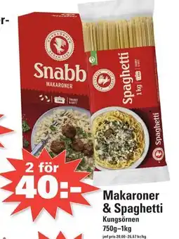 Nära dej Makaroner & Spaghetti erbjuda