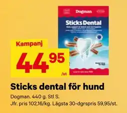 City Gross Sticks dental för hund erbjuda