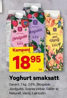 City Gross Yoghurt smaksatt erbjuda