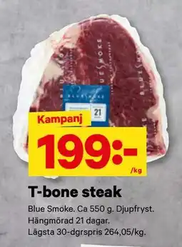 City Gross T-bone steak erbjuda