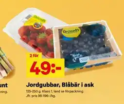 City Gross Jordgubbar, Blåbär i ask erbjuda
