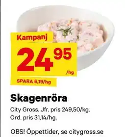 City Gross Skagenröra erbjuda