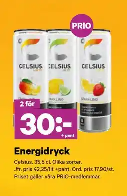 City Gross Energidryck, Pris i appen erbjuda