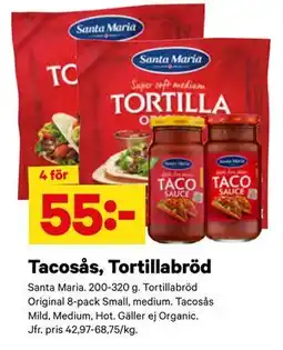 City Gross Tacosås, Tortillabröd erbjuda