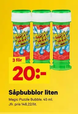 City Gross Såpbubblor liten erbjuda