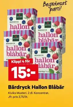 City Gross Bärdryck Hallon Blåbär erbjuda
