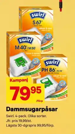 City Gross Dammsugarpåsar erbjuda