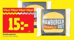 ICA Kvantum ICA Hamburgerost erbjuda