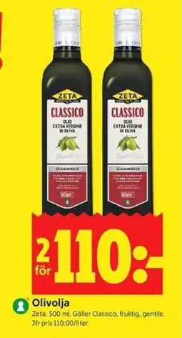 ICA Kvantum ZETA Olivolja erbjuda