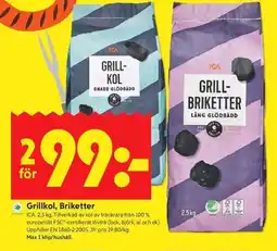 ICA Kvantum ICA Grillkol, briketter erbjuda