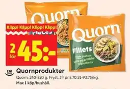 ICA Kvantum QUORN Quornprodukter erbjuda