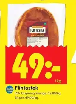 ICA Kvantum ICA Flintastek erbjuda