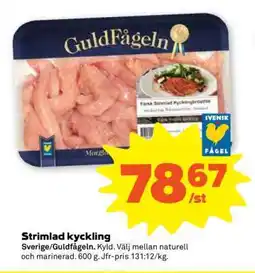 Coop Strimlad kyckling erbjuda