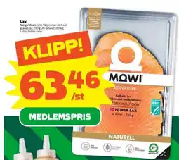 Coop MOWI Lax erbjuda