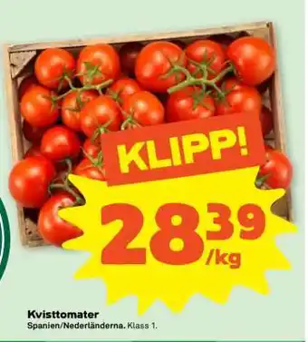 Coop Kvisttomater erbjuda