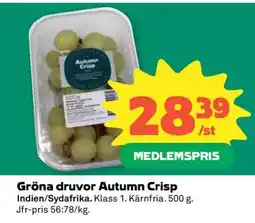 Coop Gröna druvor Autumn Crisp erbjuda