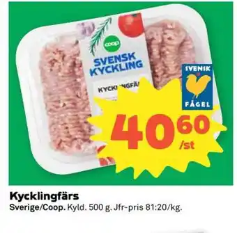 Kycklingfärs