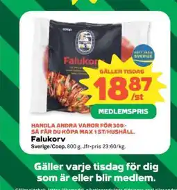 Coop Falukorv erbjuda
