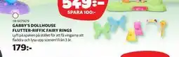 Lekia GABBY’S DOLLHOUSE FLUTTER-RIFFIC FAIRY RINGS erbjuda