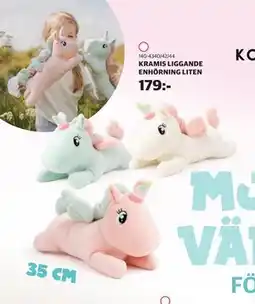 Lekia KRAMIS LIGGANDE ENHÖRNING LITEN erbjuda