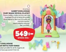 Lekia GABBY’S DOLLHOUSE FAIRY MAGIC REVEAL PLAYSET erbjuda