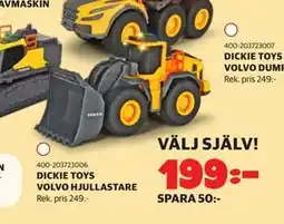 Lekia DICKIE TOYS VOLVO HJULLASTARE erbjuda