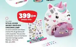 Lekia STYLE 4 EVER SECRET DECO DIY UNICORN LAMP erbjuda