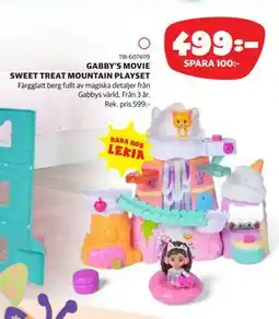 Lekia GABBY’S MOVIE SWEET TREAT MOUNTAIN PLAYSET erbjuda
