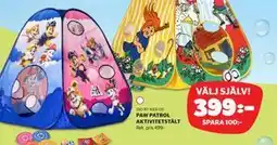 Lekia PAW PATROL AKTIVITETSTÄLT erbjuda