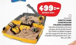 Lekia KINETIC SAND CONSTRUCION FOLDING SANDBOX erbjuda